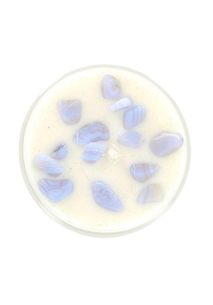 Bougie Parfumée "Le Temps Pour Le Dire" Calcédoine Bleue