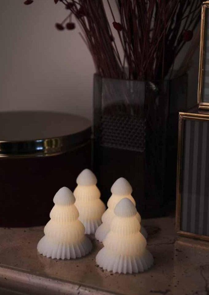 Set De 4 Sapins "Claire" Lumineux