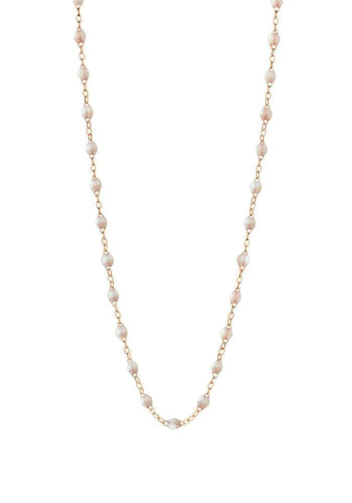 Collier Classique Gigi Or Rose Et Résines Opale 50cm - Gigi Clozeau
