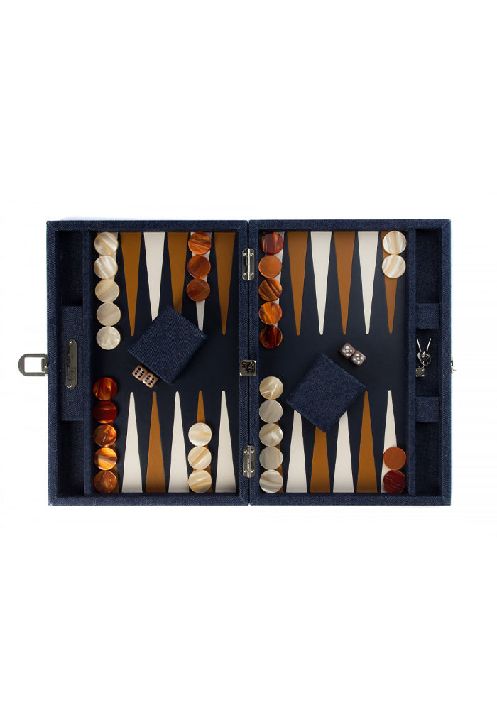 Backgammon Daniel Competition Bleu - Moyen Modèle