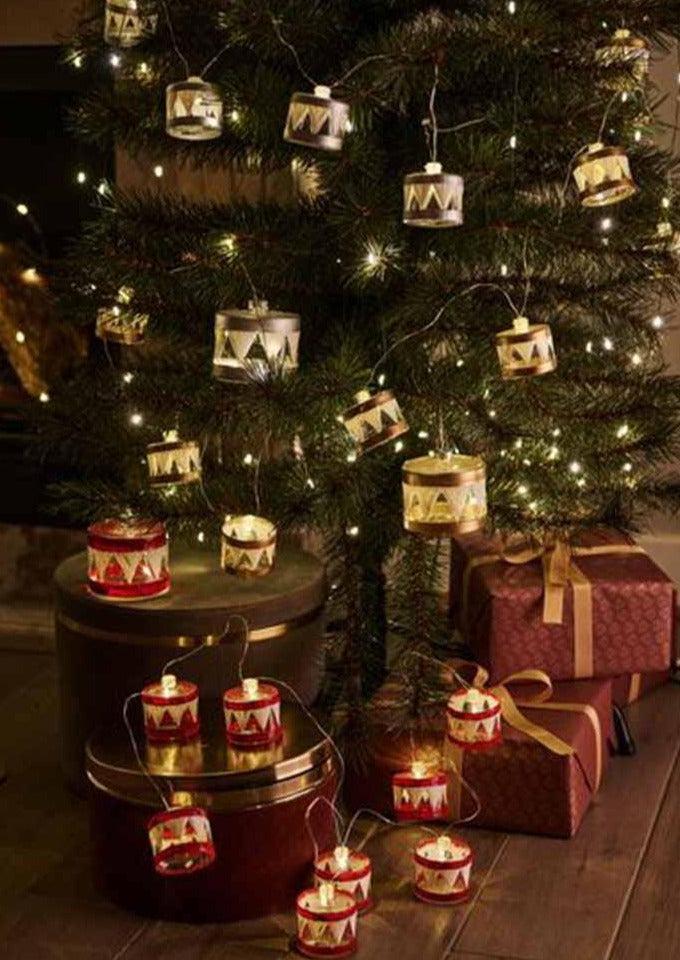 Guirlande Lumineuse "Elly" Tambours Argentés