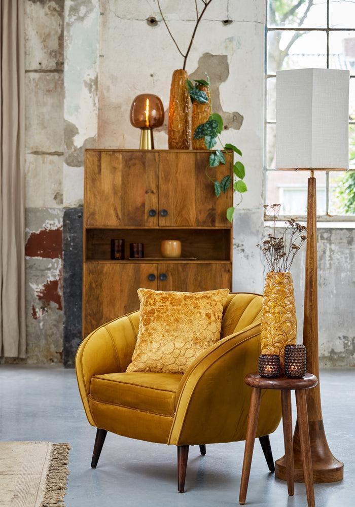 Fauteuil Almond En Velours