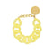 Bracelet Flat Chain Iced Yellow