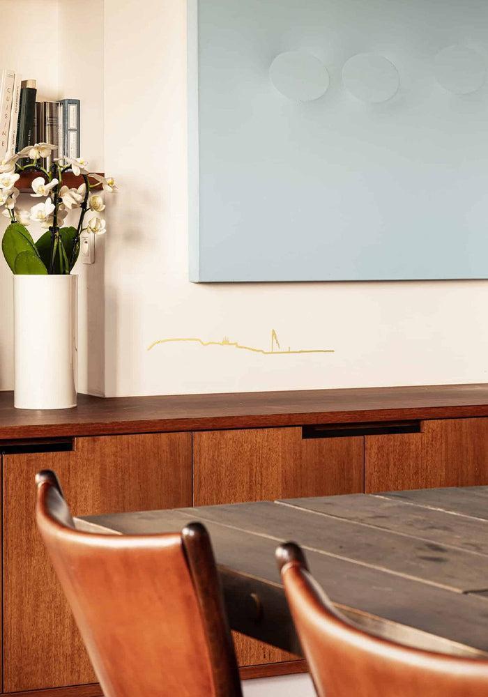 Skyline Genève 50cm Gold - The Line