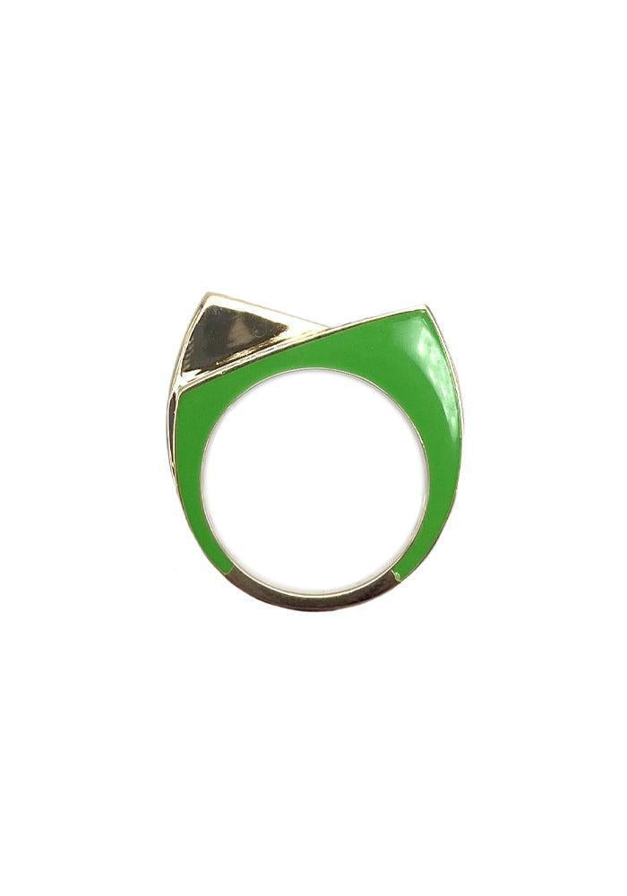 Bague Handcuff Vert - Rainbow K Paris