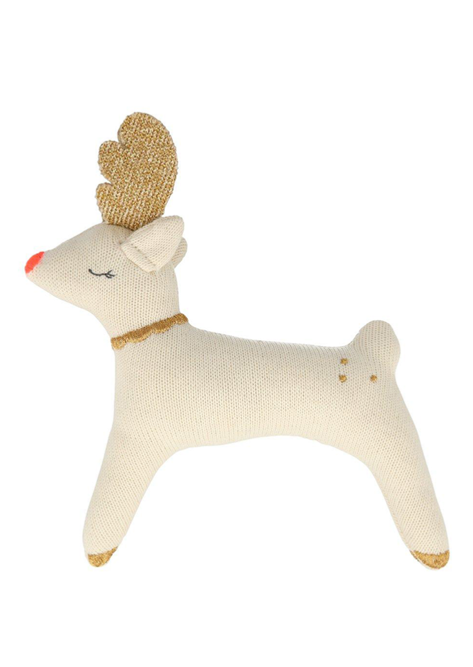 Hochet Renne De Noël En Coton Bio