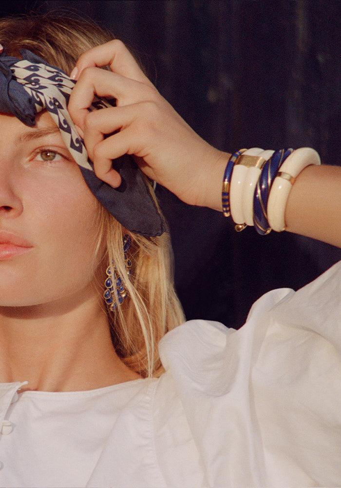 Jonc Diana Navy - Aurélie Bidermann