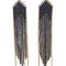 Boucles D'Oreilles Madison Noir Et Doré