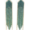 Boucles D'Oreilles Madison Doré Et Vert
