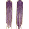 Madison Gold And Purple Earrings