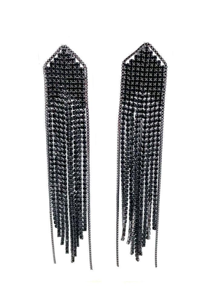 Boucles D Oreilles Madison Noir Maison Ba ka