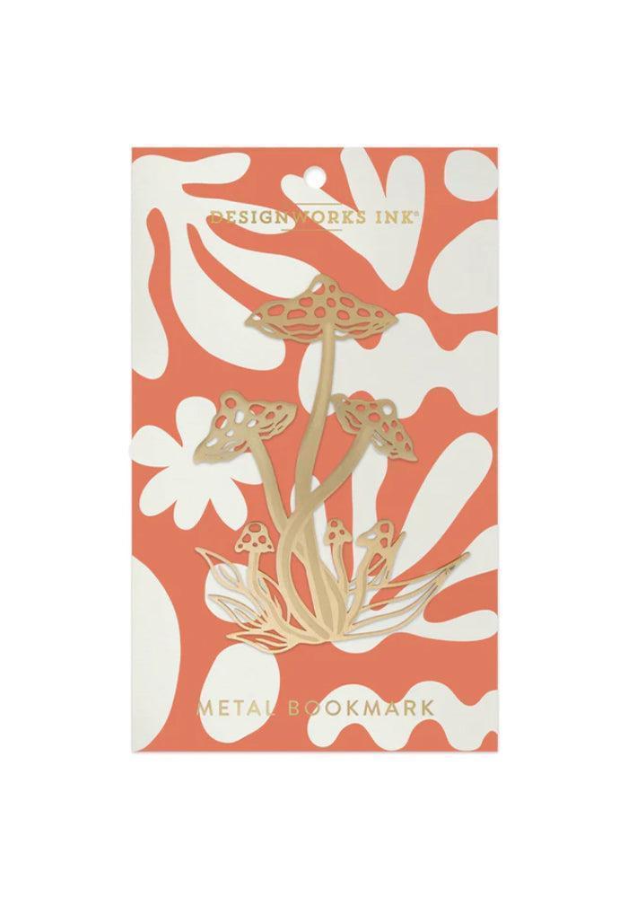Marque-Page Champignon Métal Doré - Blush Sélection