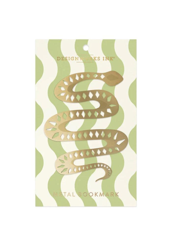Marque-Page Serpent Métal Doré - Blush Sélection