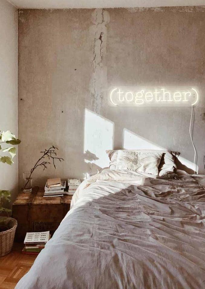 Néon "Together" Blanc