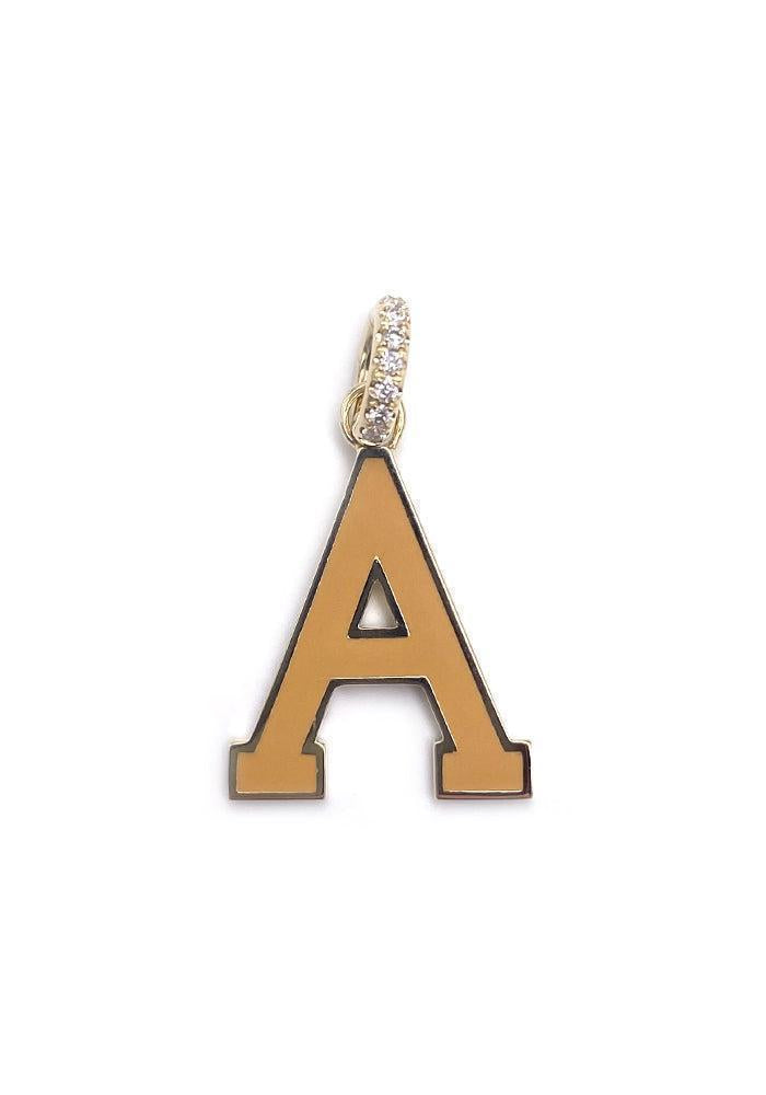 Pendentif Initiale Nano Lettre A Terracotta - Rainbow K Paris