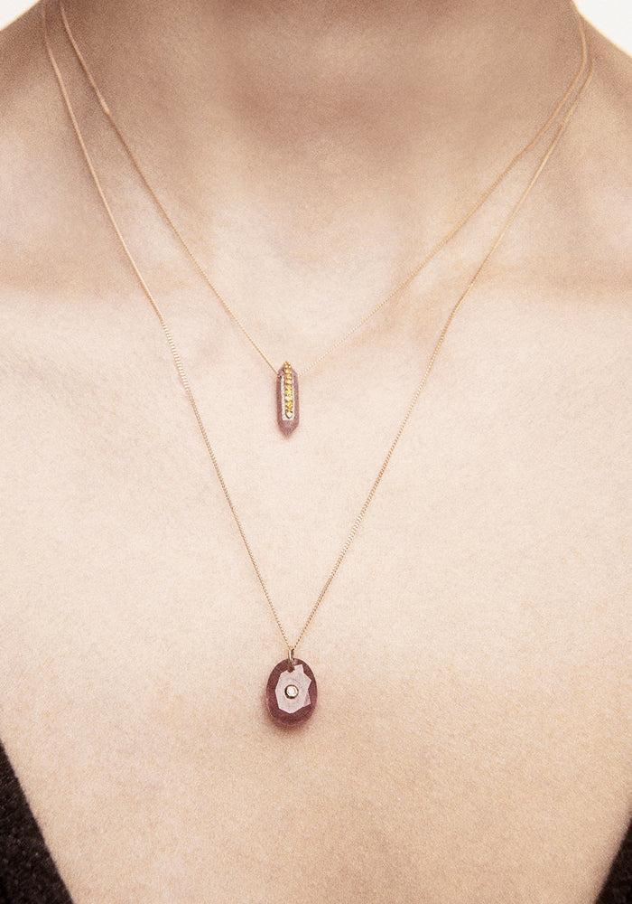 Collier Orso N°1 Onyx Vert - Pascale Monvoisin