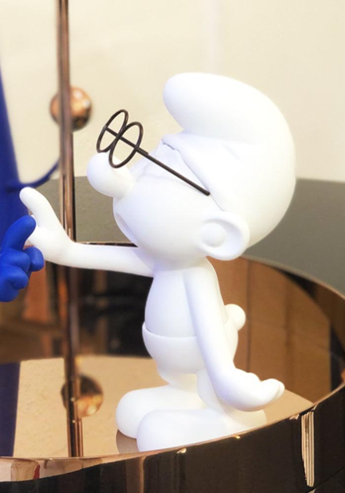 Schtroumpf À Lunettes Blanc Mat