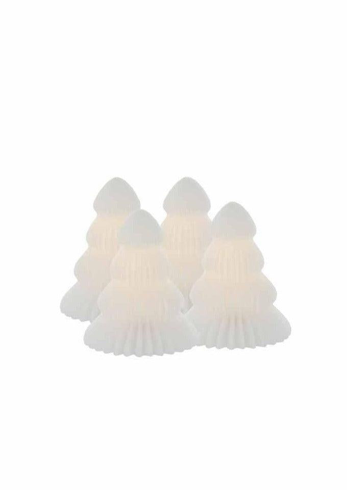 Set De 4 Sapins "Claire" Lumineux