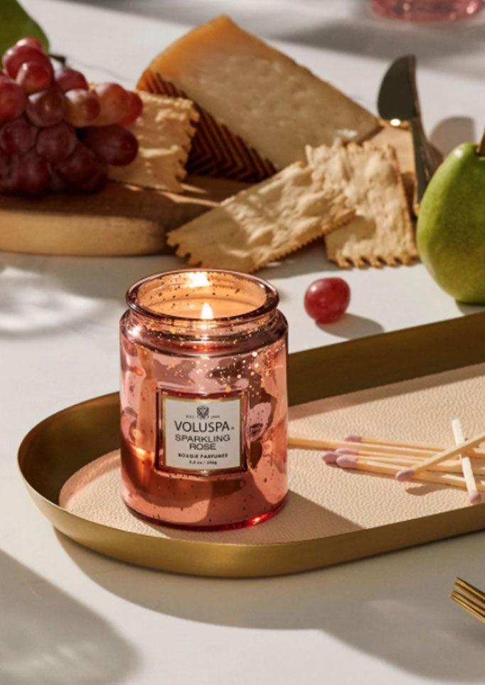 Bougie Vermeil "Sparkling Rose" Small Jar