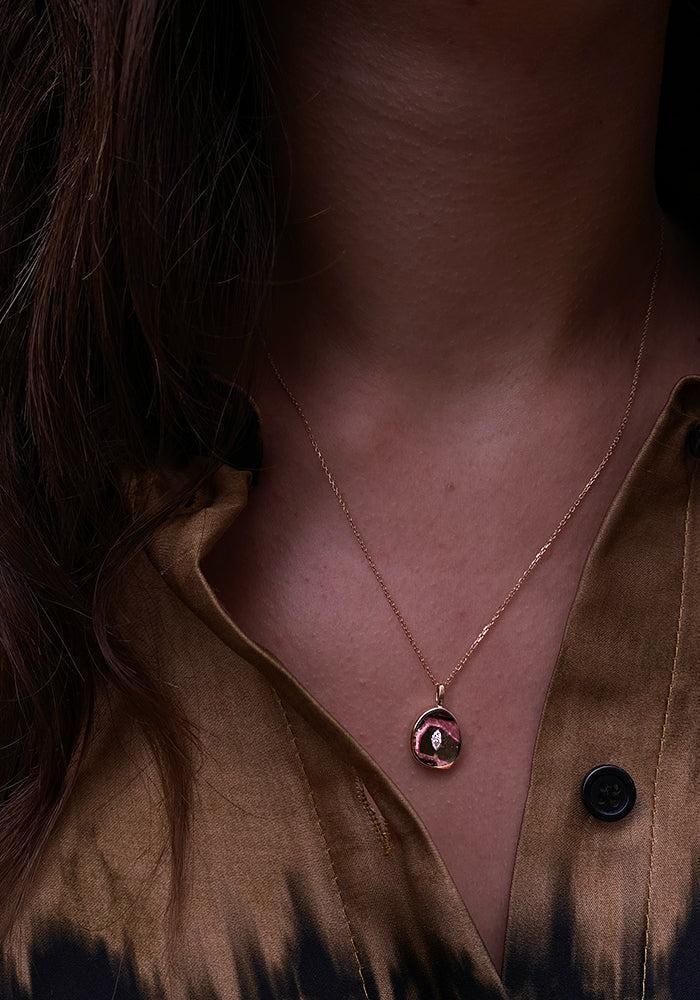 Collier en Tourmaline Zébrée