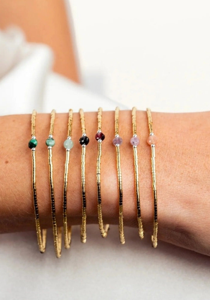 Bracelet Ava 1 Spinelle fait main en France - Têtes Blondes
