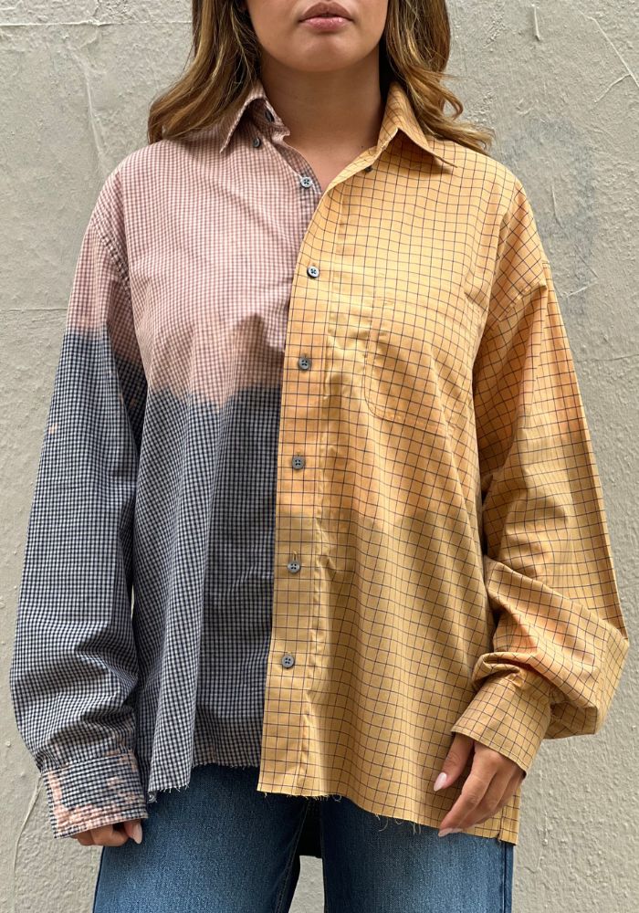 Chemise 7 Jaune et Beige - Blush Sélection Vêtements