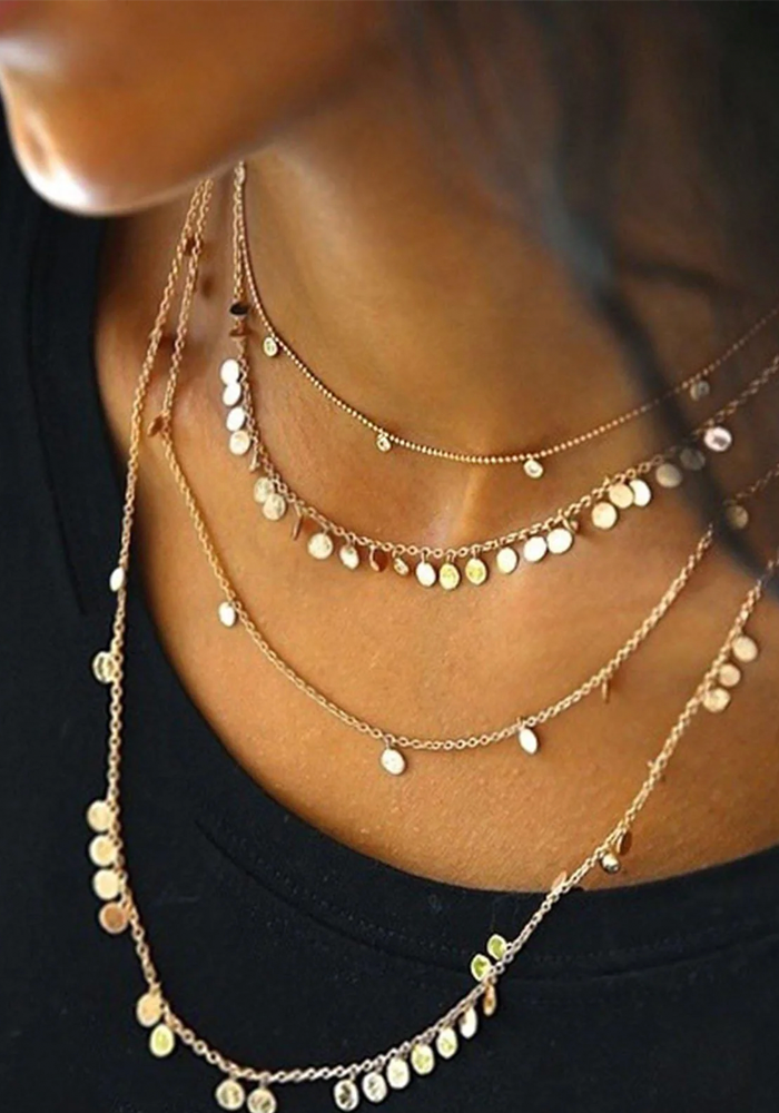 Collier 5 Solitaires - Kismet By Milka