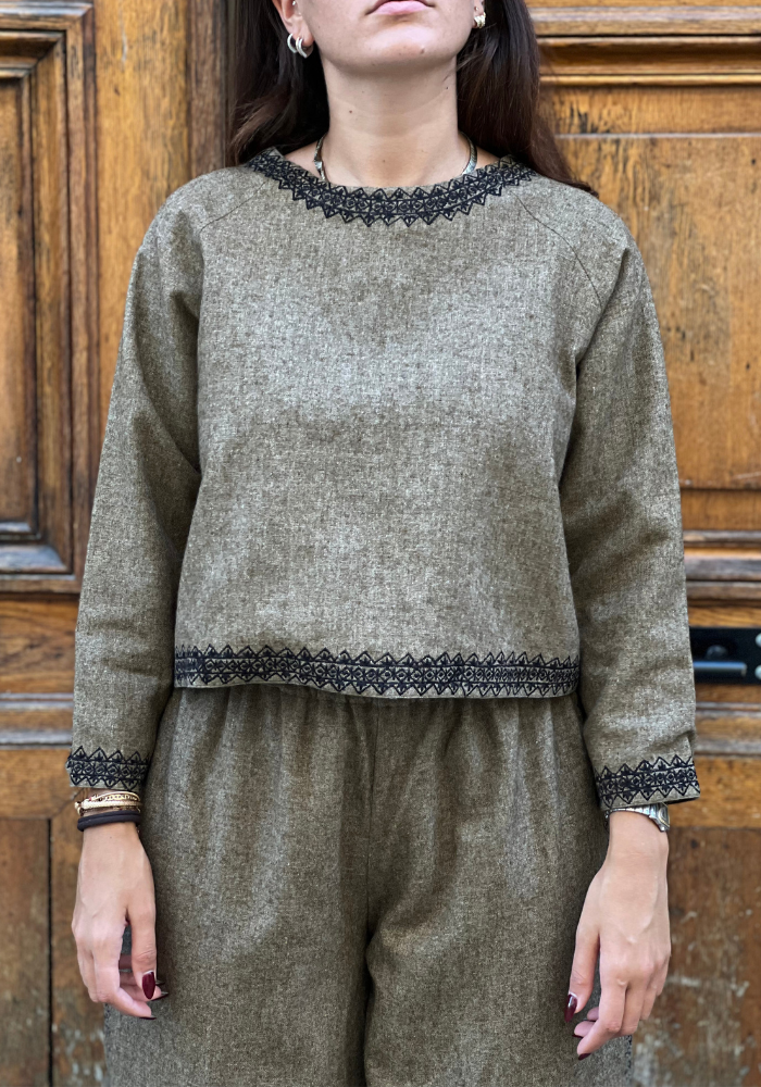 Blouse Seema Kaki - V De Vinster