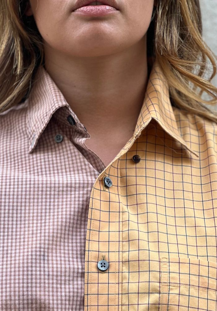 Chemise 7 Jaune et Beige - Blush Sélection Vêtements