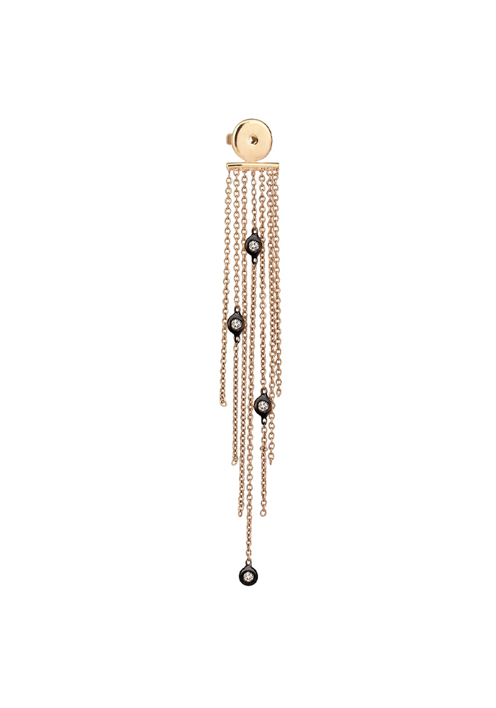 Fermoir Mini Solitaire Chain Tassel - Kismet By Milka