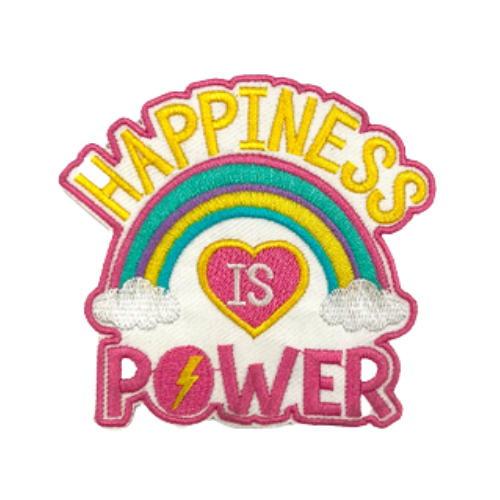 Happiness Is Power iron-on sticker