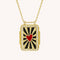 Psychedelic Bohemian Heart Necklace