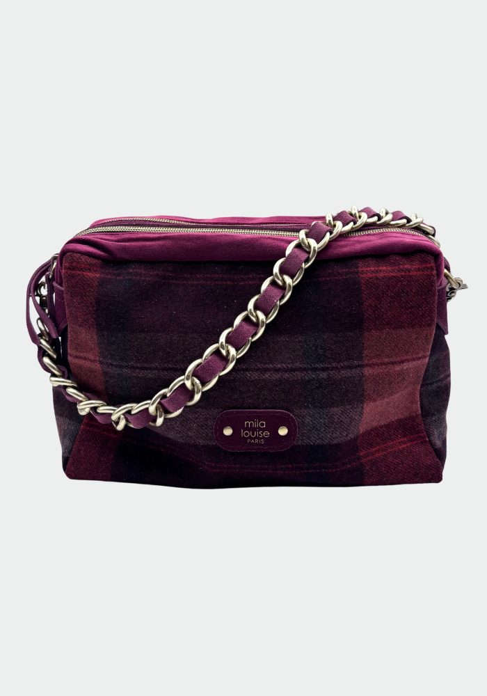 Sac À Main Mama Grand Modèle Pourpre - Mila Louise