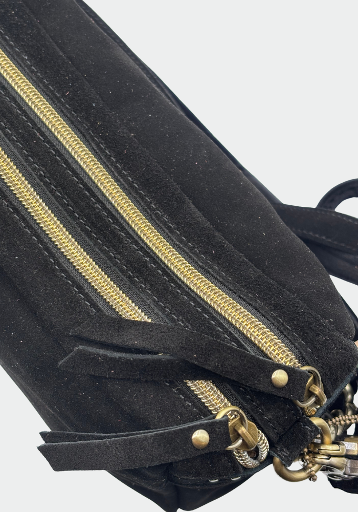Sac À Main Mama Grand Modèle Noir - Mila Louise