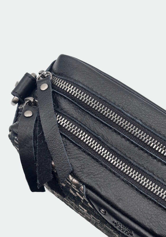 Sac À Main Mama Petit Modèle Noir Anthracite - Mila Louise
