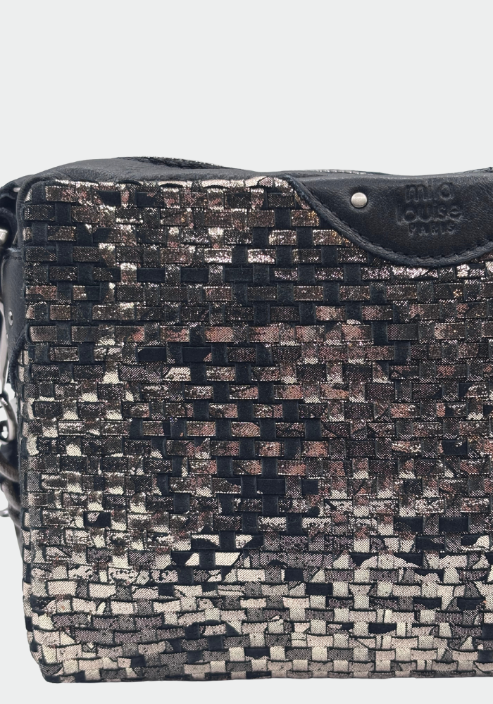 Sac À Main Mama Petit Modèle Noir Anthracite - Mila Louise