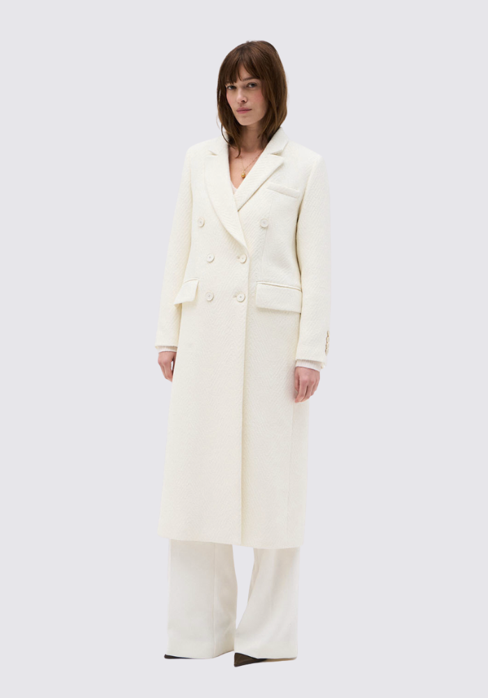 Manteau Ariel Ivoire - DMN Paris