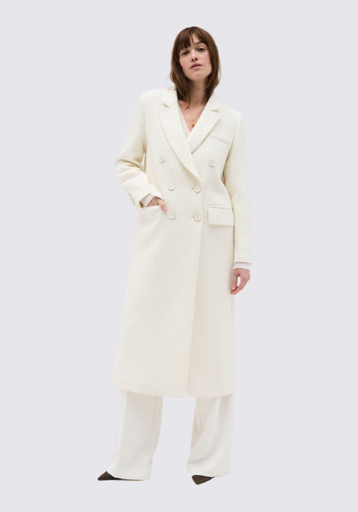 Manteau Ariel Ivoire - DMN Paris