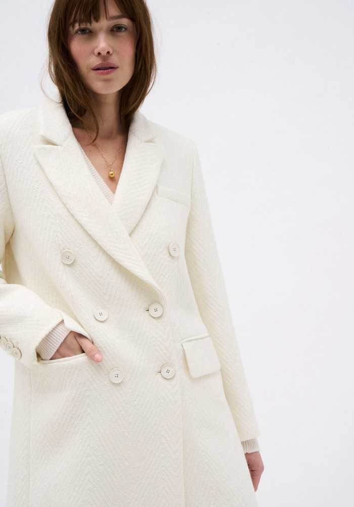 Manteau Ariel Ivoire - DMN Paris
