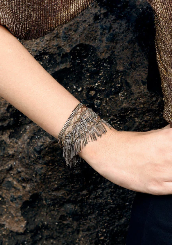 Bracelet 1M010 Double Tour Antique Gold - Marie-Laure Chamorel