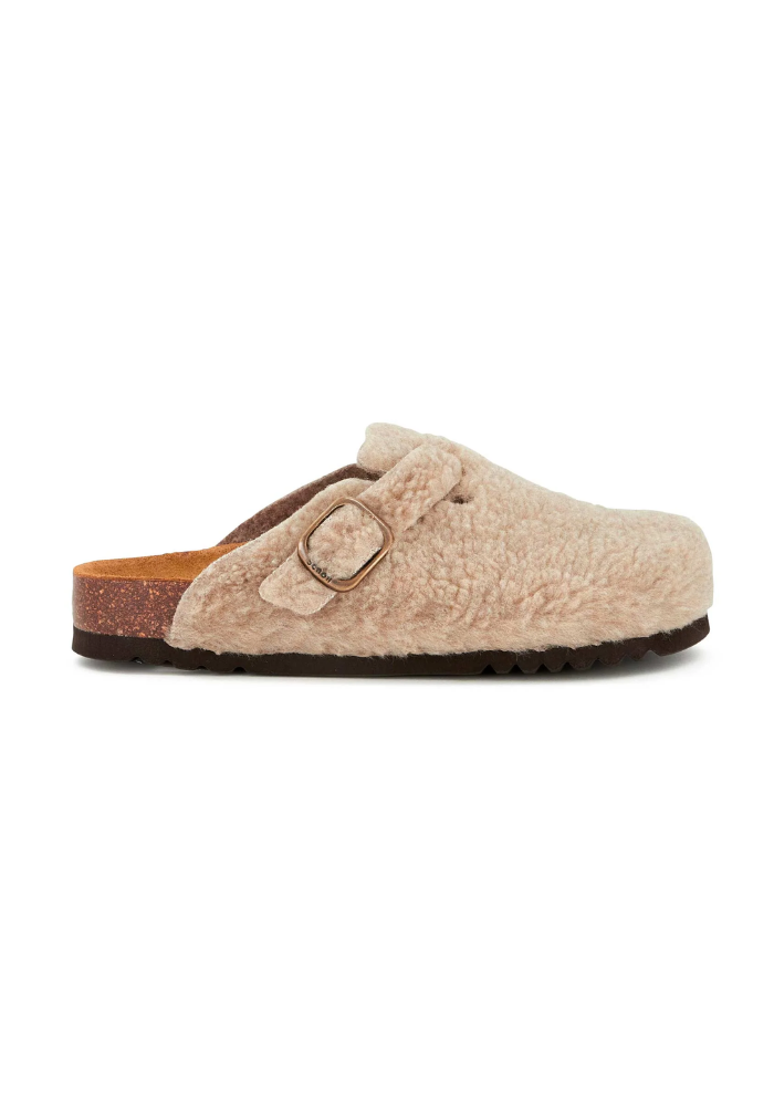 Mules Fae Moumoute Taupe - Scholl 