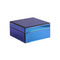 Iridescent Blue Mirror Jewelry Box M