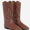 Midnight Leather Cognac Boots