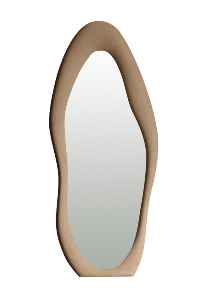 Miroir Velours Osmose Ondulé Beige - Blush Sélection Décoration