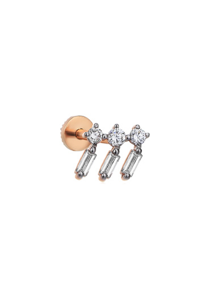 Piercing 3 Solitaires - Kismet By Milka