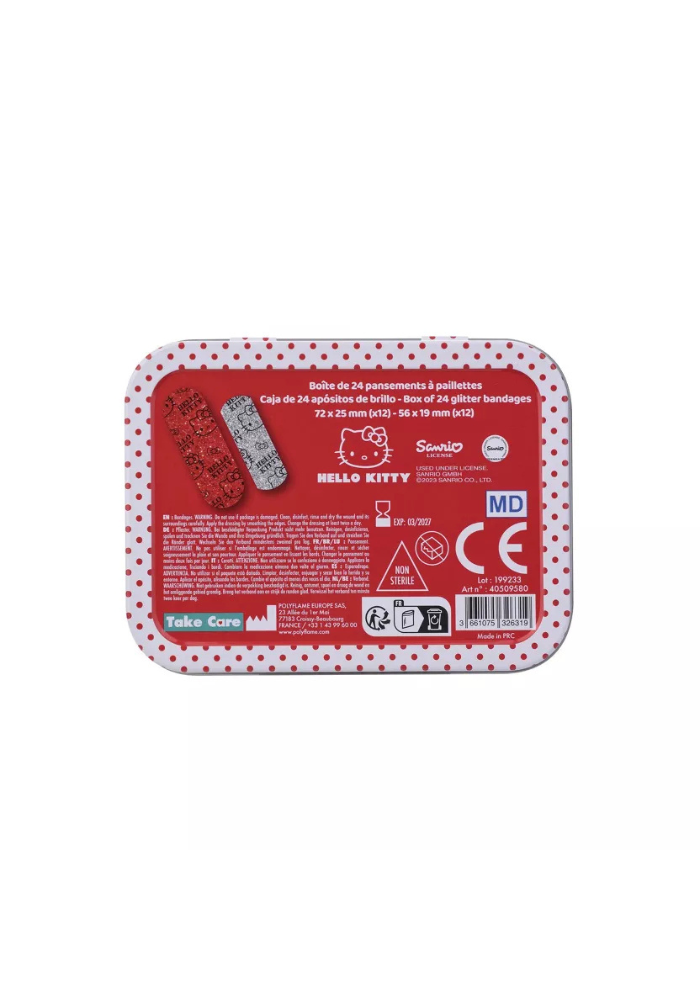 24 Pansements Paillettes Hello Kitty
