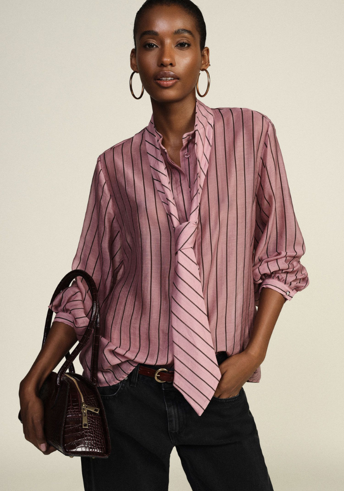 Chemise Rayures Rose - Dixie