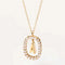 Letter A Necklace In 18k Gold Diamonds