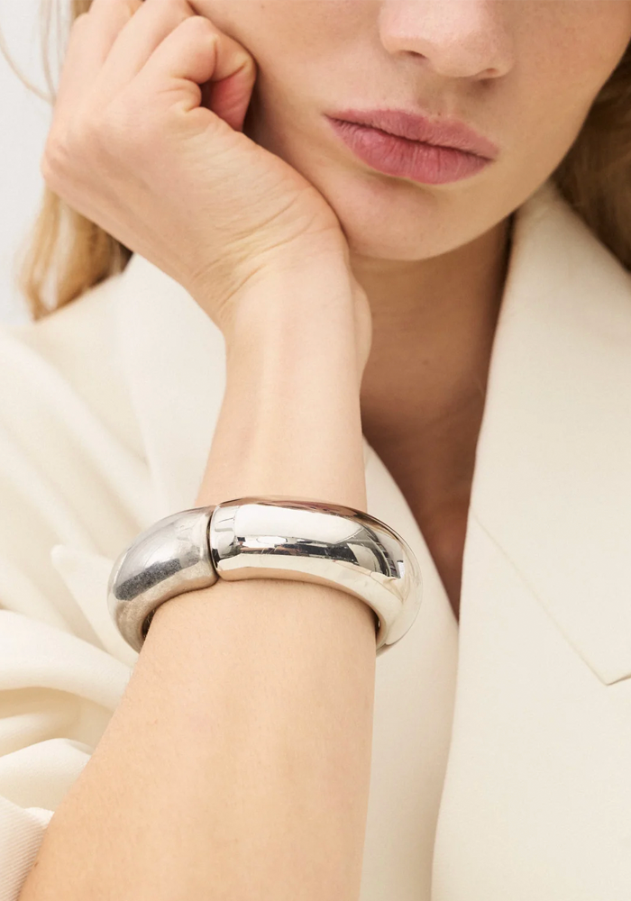 Manchette Bicolore Silver Vintage Et Silver - Vanessa Baroni