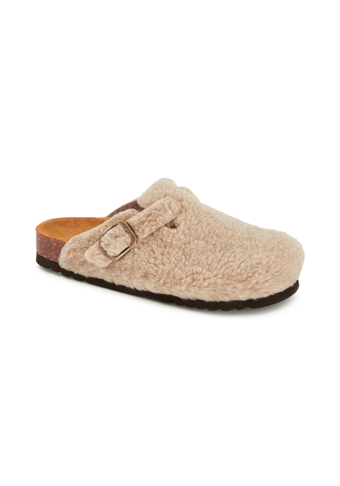 Mules Fae Moumoute Taupe - Scholl 